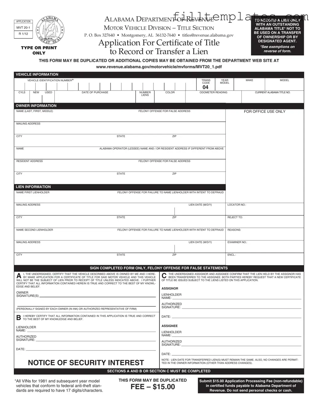 Download Alabama Mvt 20 1 Template