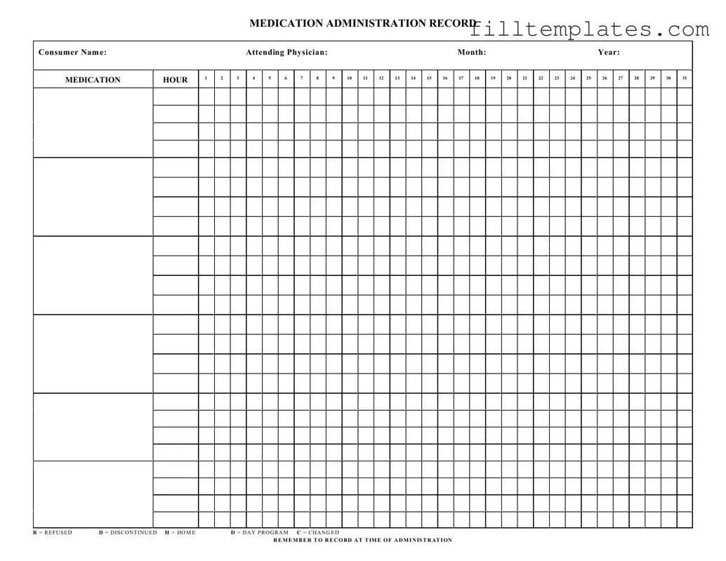 Download Medication Administration Record Sheet Template