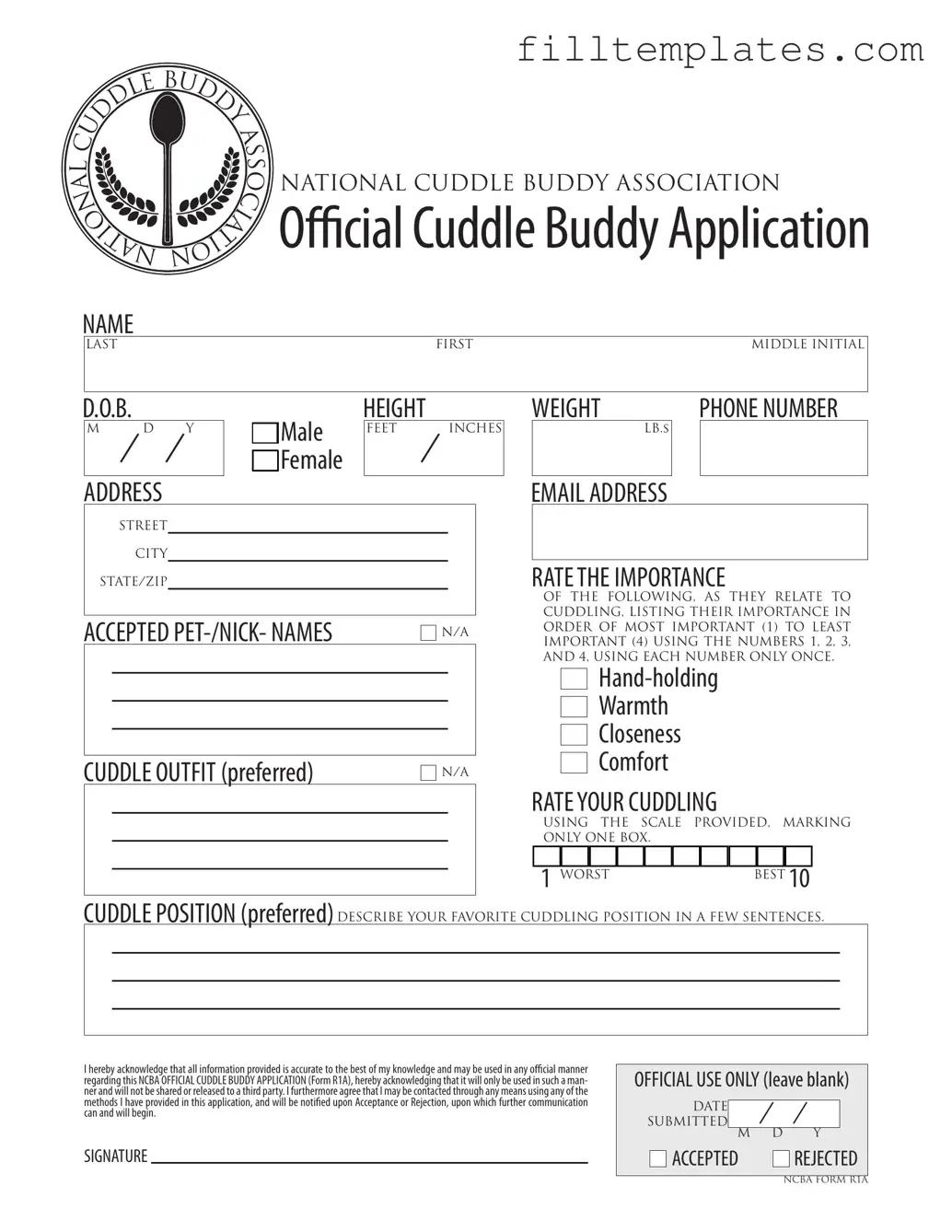 Download Cuddle Buddy Application Template