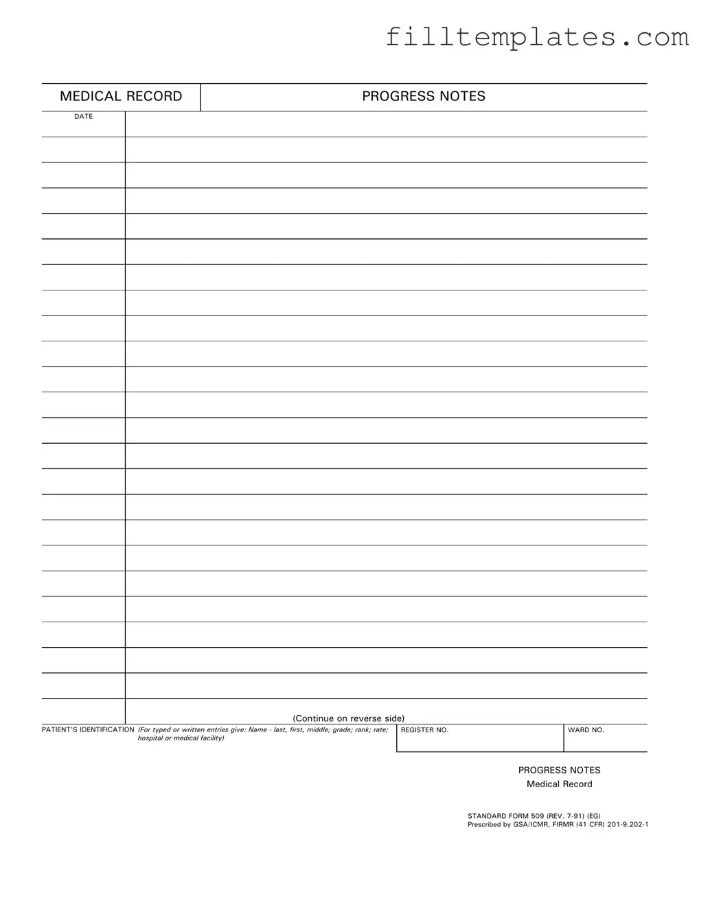 Download Progress Notes Template