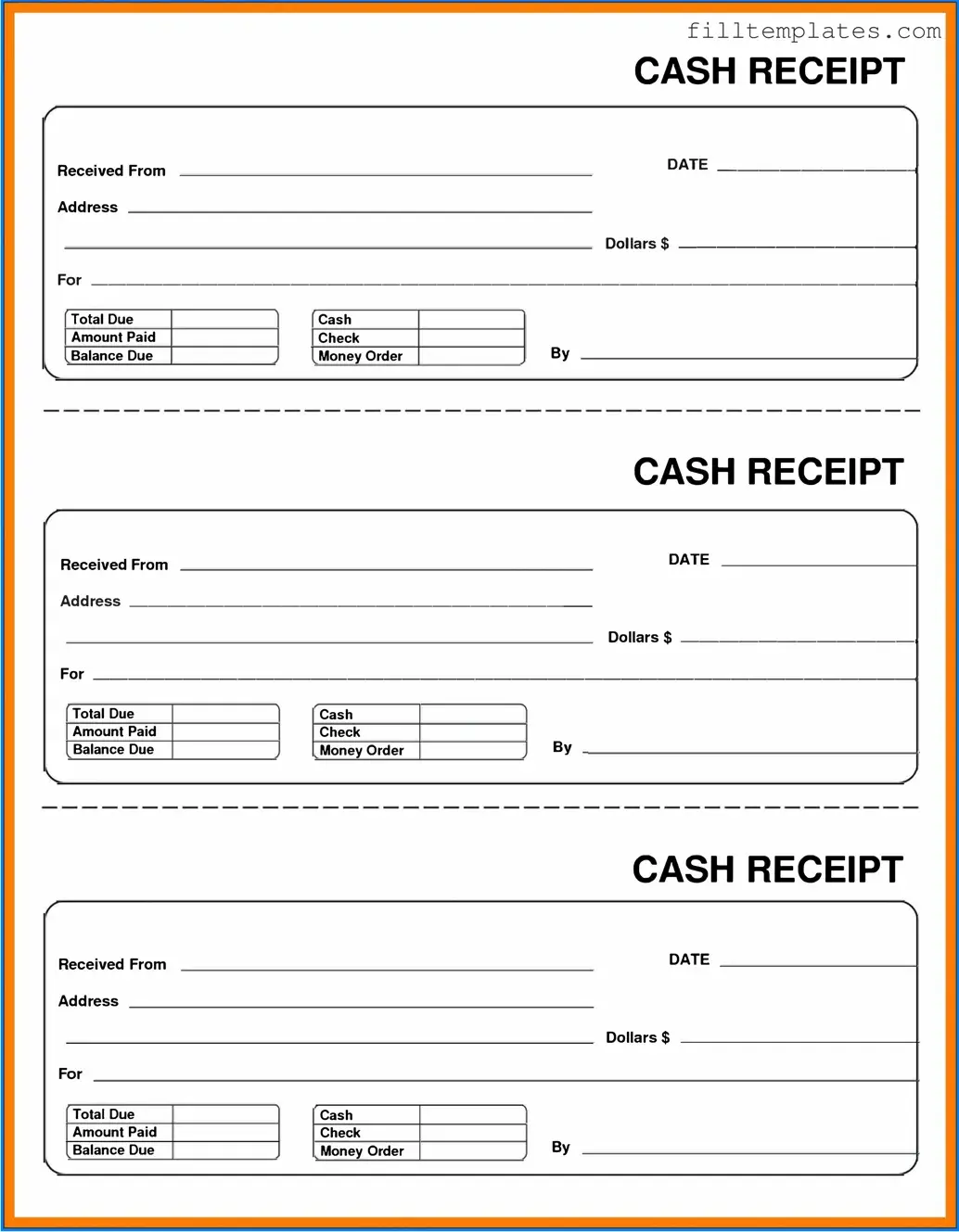 Download Cash Receipt Template