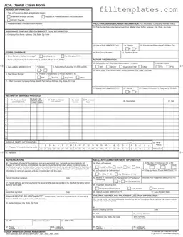 Download Ada Dental Claim Template