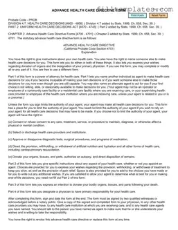 Download California Advanced Health Care Directive Template