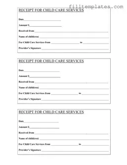 Download Childcare Receipt Template