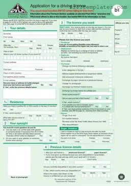 Download D1 Dvla Template