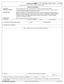 Download Da 2823 Template