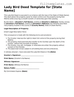 Free Lady Bird Deed Template