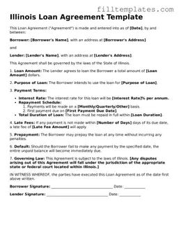 Official Loan Agreement Template for the State of Illinois