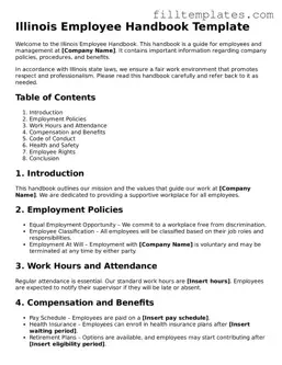 Official Employee Handbook Template for the State of Illinois