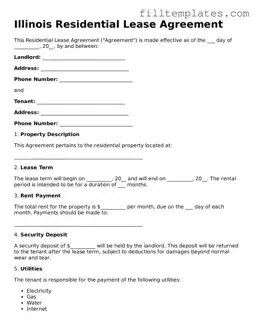 Official Residential Lease Agreement Template for the State of Illinois