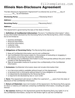 Official Non-disclosure Agreement Template for the State of Illinois