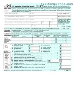 Download IRS 1040 Template