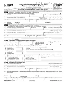 Download IRS 8300 Template