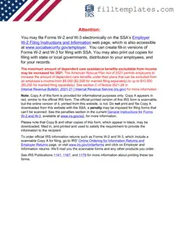 Download IRS W-3 Template