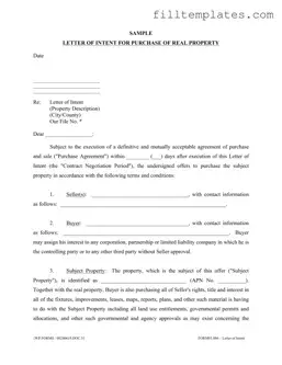 Download Letter To Purchase Land Template