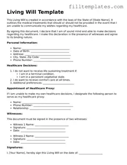 Free Living Will Template