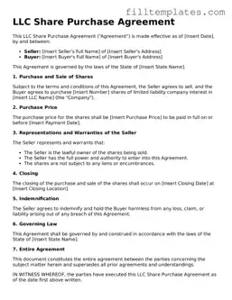 Free LLC Share Purchase Agreement Template