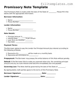 Free Promissory Note Template