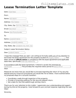 Free Lease Termination Letter Template