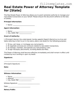 Free Real Estate Power of Attorney Template