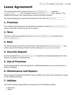 Free Lease Agreement Template