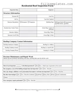 Download Roof Inspection Template