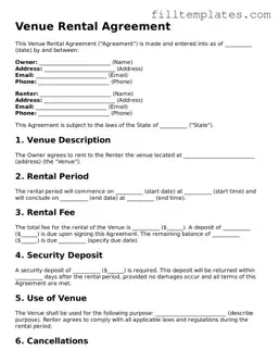 Free Venue Rental Agreement Template