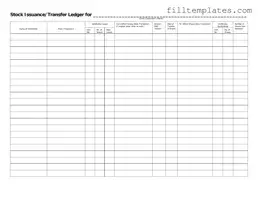 Download Stock Transfer Ledger Template
