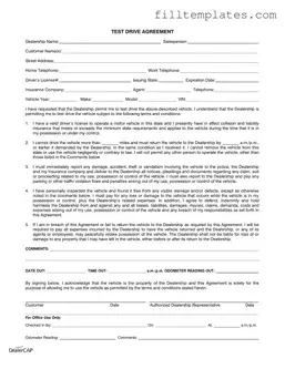 Download Test Drive Template