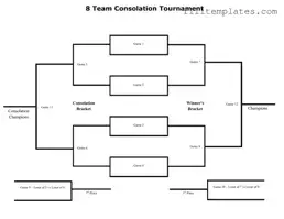 Download Tournament Consolation Bracket Template