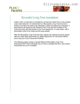 Download Trust Amendment Template