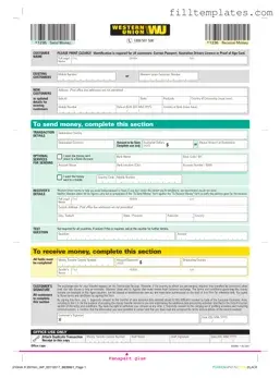 Download Western Union Template