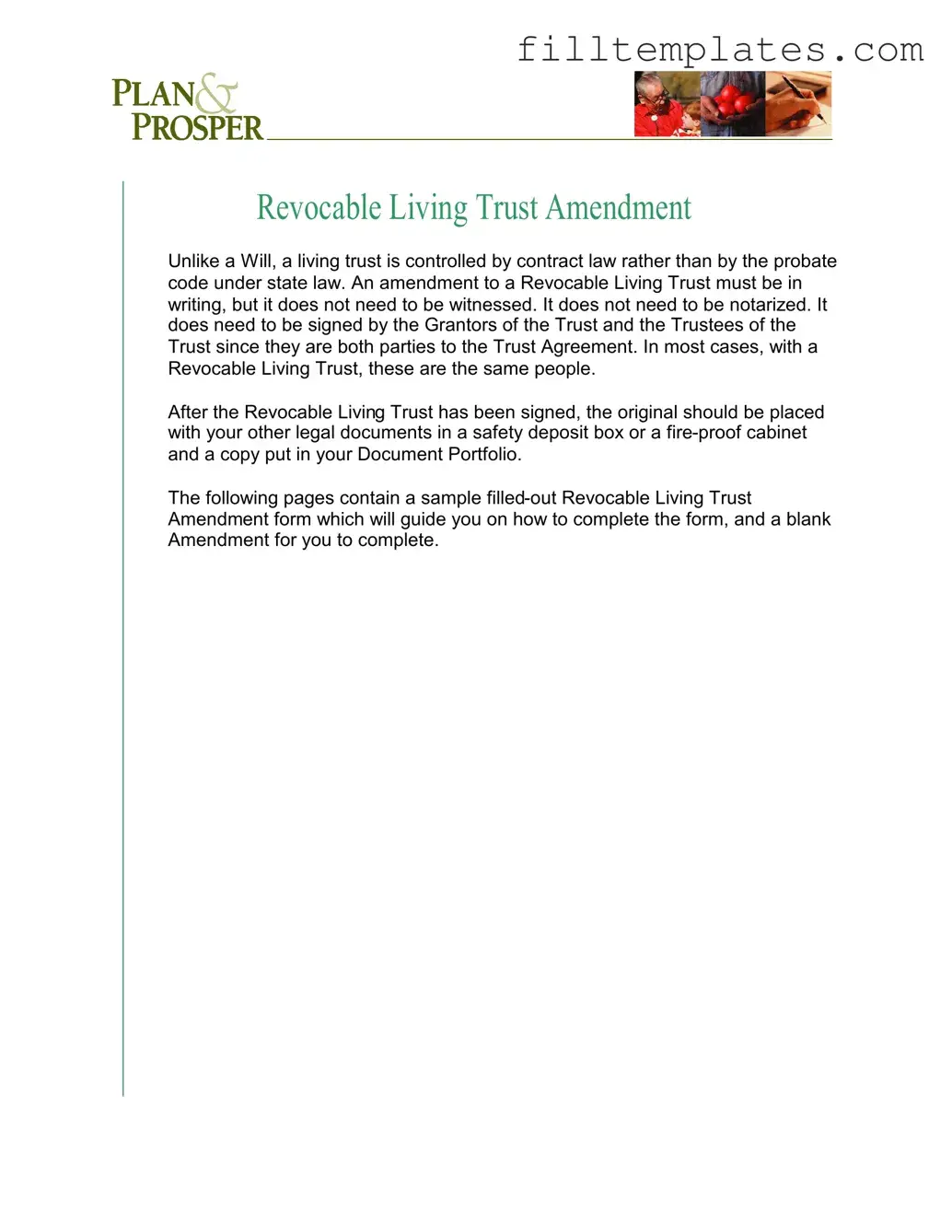 Download Trust Amendment Template