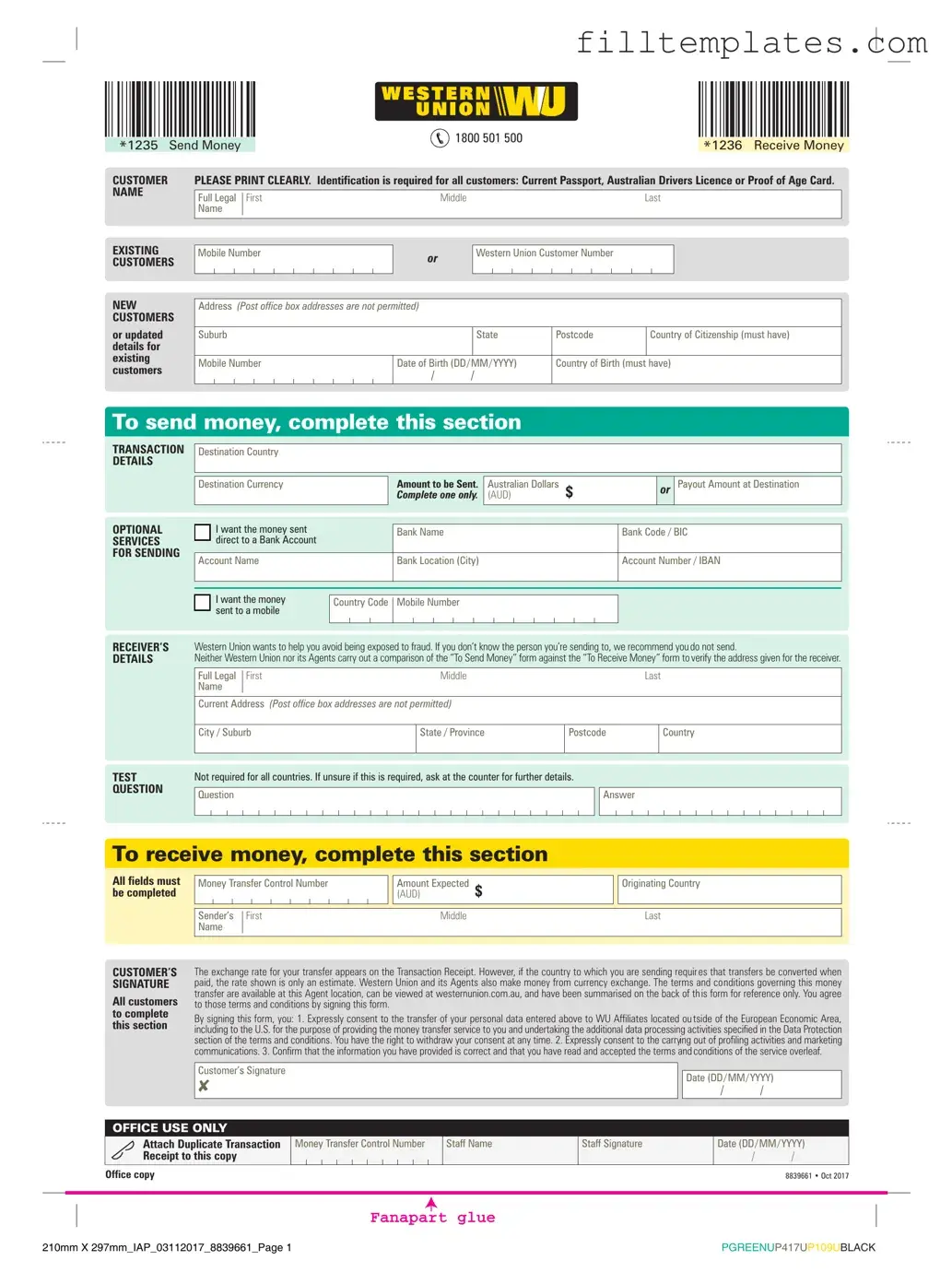 Download Western Union Template